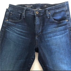 AG ADRIANO GOLDSCHMIED THE FARRAH SKINNY High-rise skinny jeans.